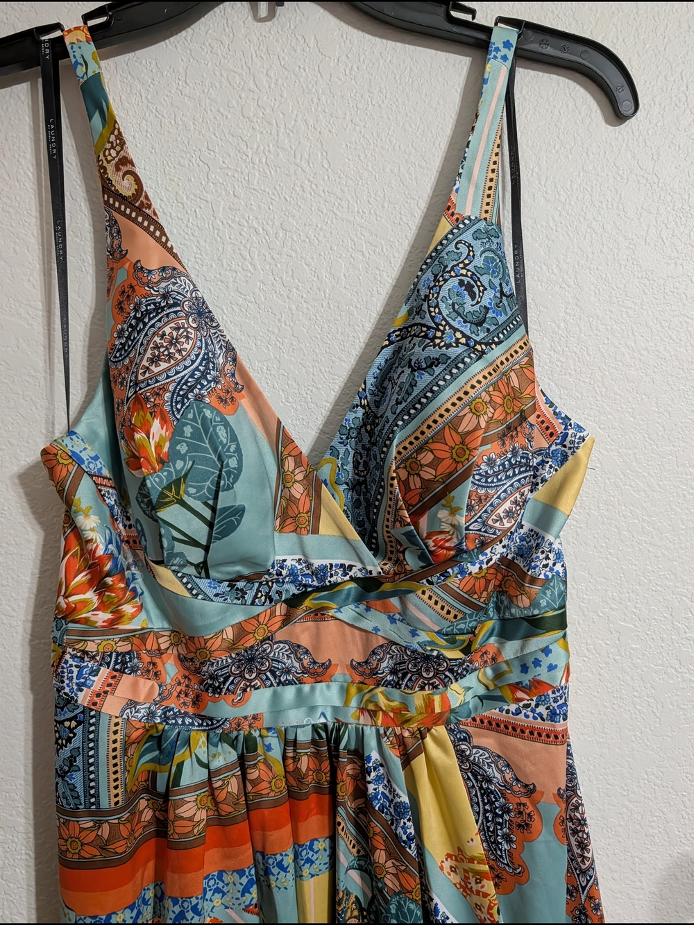 Laundry By Shelli Segal Long Silky Dress - Picture 2 of 10